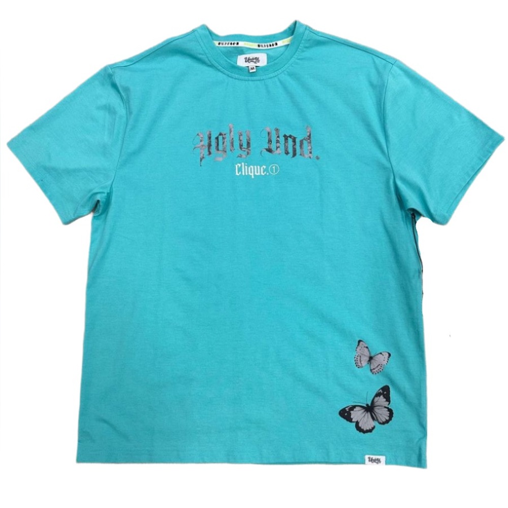 Clique. Turquoise Butterfly Graphic Tee